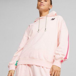 Puma X Lemlem Hoodie Medium Soft Pink Womens